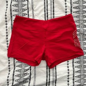 IAB Booty Shorts. Size M(8). Red.